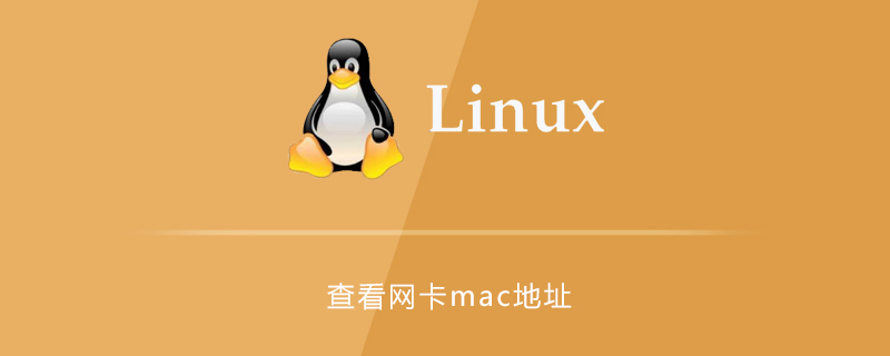 linux系统中如何查看网卡的mac地址
