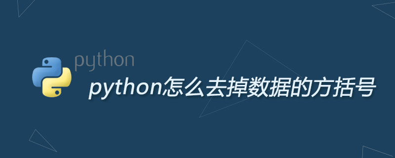 2021062105435018422450 python怎么去掉数据的方括号