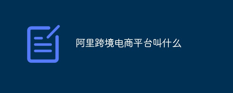 2021062106472213505710 阿里跨境电商平台叫什么