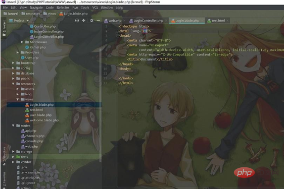 如何用phpstorm写html5