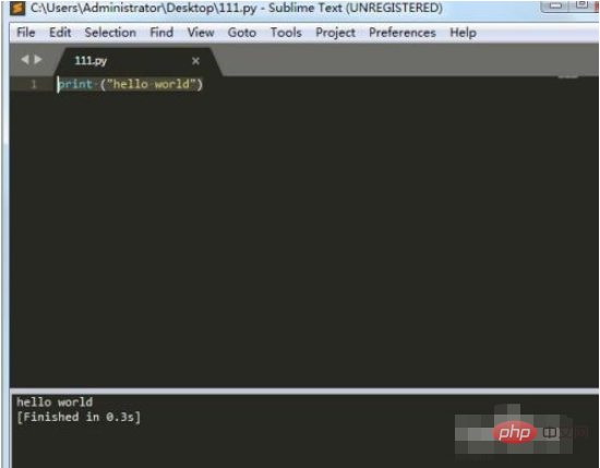 sublime怎么写python程序