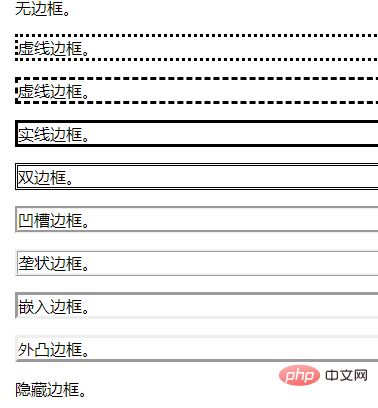 html如何设置边框为虚线