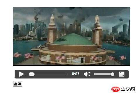 HTML5 video播放器全屏(fullScreen)实现的方法