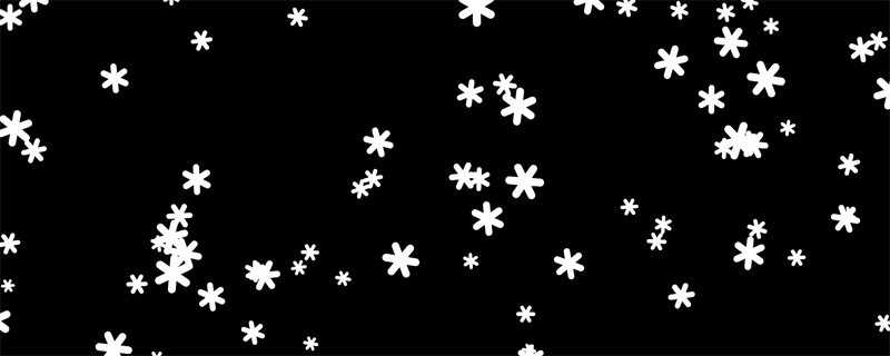 canvas实现雪花随机动态飘落效果（代码示例）