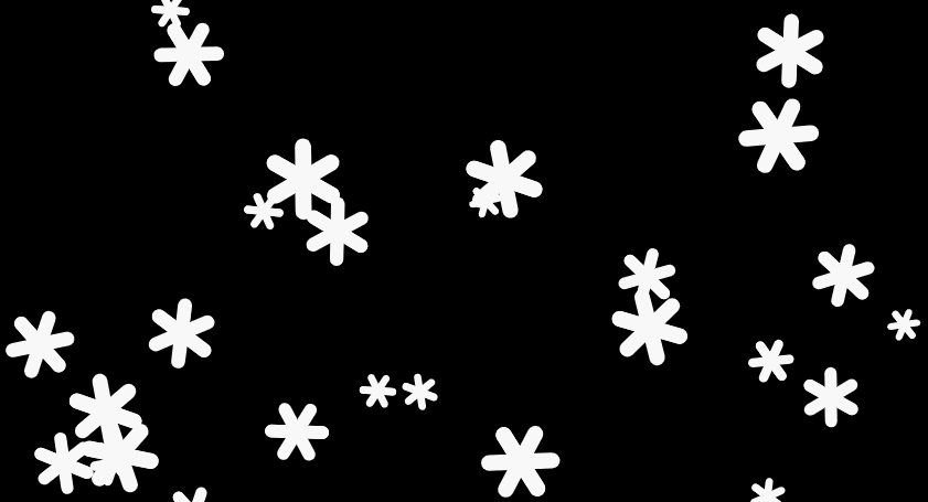 canvas实现雪花随机动态飘落效果（代码示例）