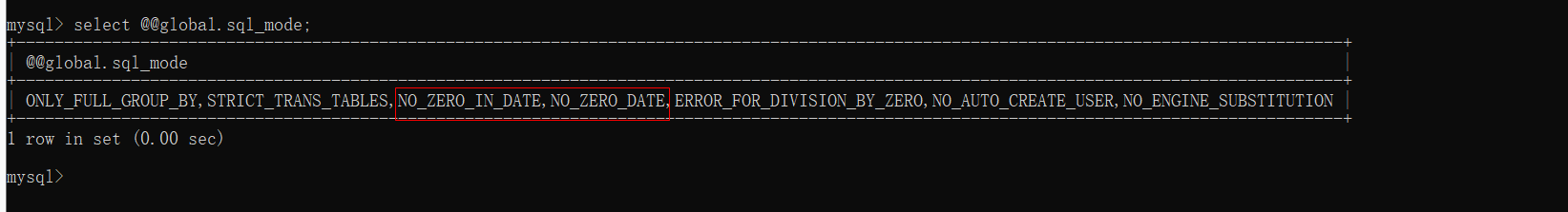 MySQL时间为0的错误解决方法