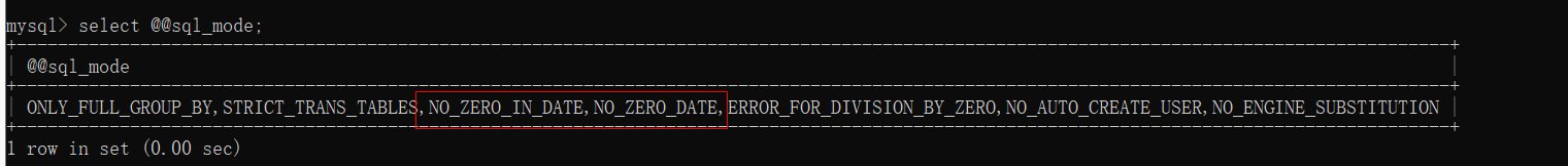 MySQL时间为0的错误解决方法