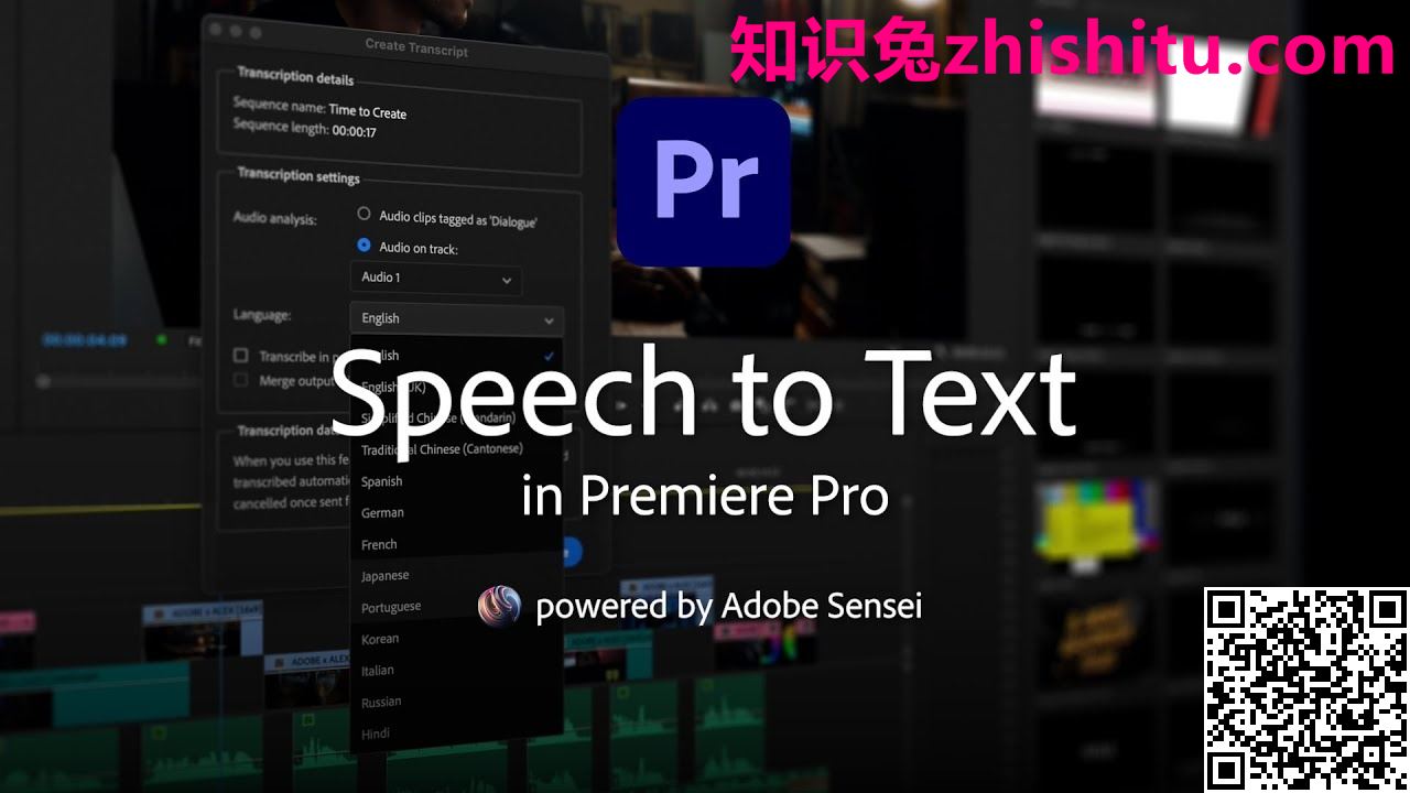 Adobe Speech to Text for Premiere Pro 2023 v10.0 Pr语音自动生成字幕插件