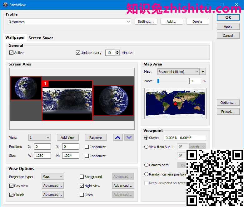 DeskSoft EarthView v7.1.2 动态桌面壁纸与屏幕保护工具