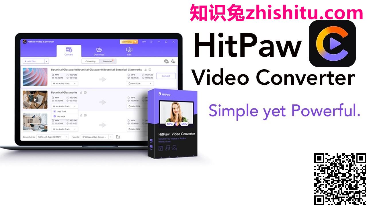 HitPaw Video Converter v2.6.2.4 视频转换器和下载器