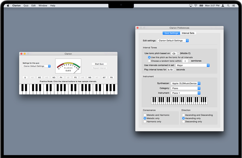 Clarion for Mac v2.2.2 苹果音乐间隔听力训练软件 完整版免费下载
