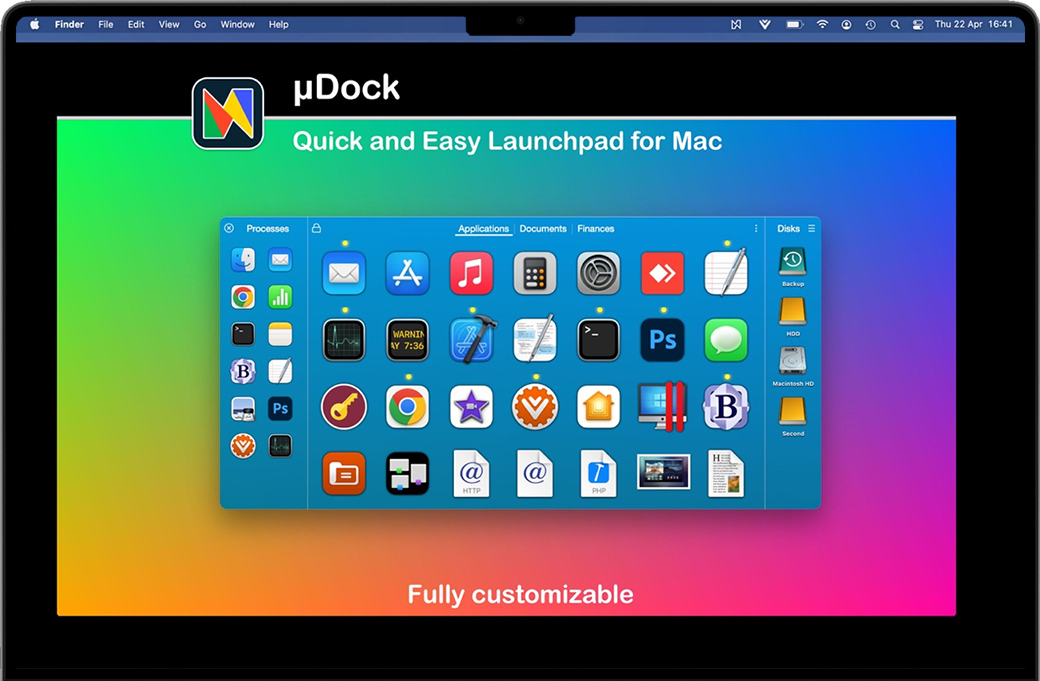 uDock for Mac v3.2.1 苹果轻量级系统Dock扩展 完整版免费下载