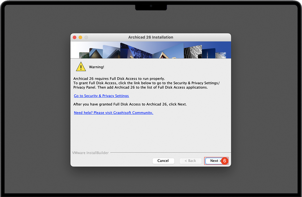 Archicad需要访问macOS磁盘权限