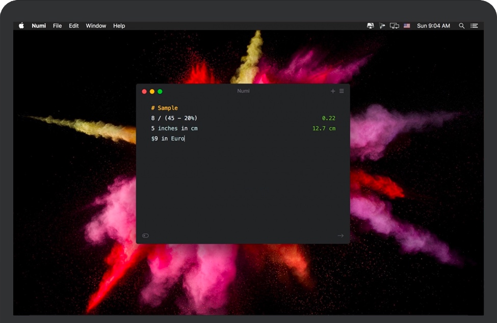 Numi for Mac v3.31 苹果电脑文本计算器 中文完整版免费下载