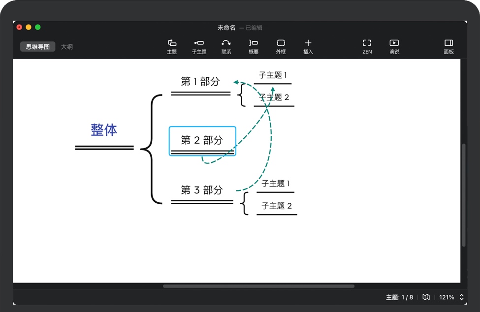 XMind 2021 for Mac v11.1.2 苹果头脑思维导图软件 中文完整版下载