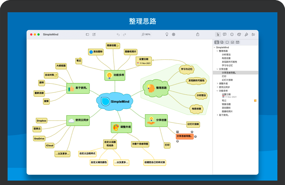 苹果自带思维导图软件图片