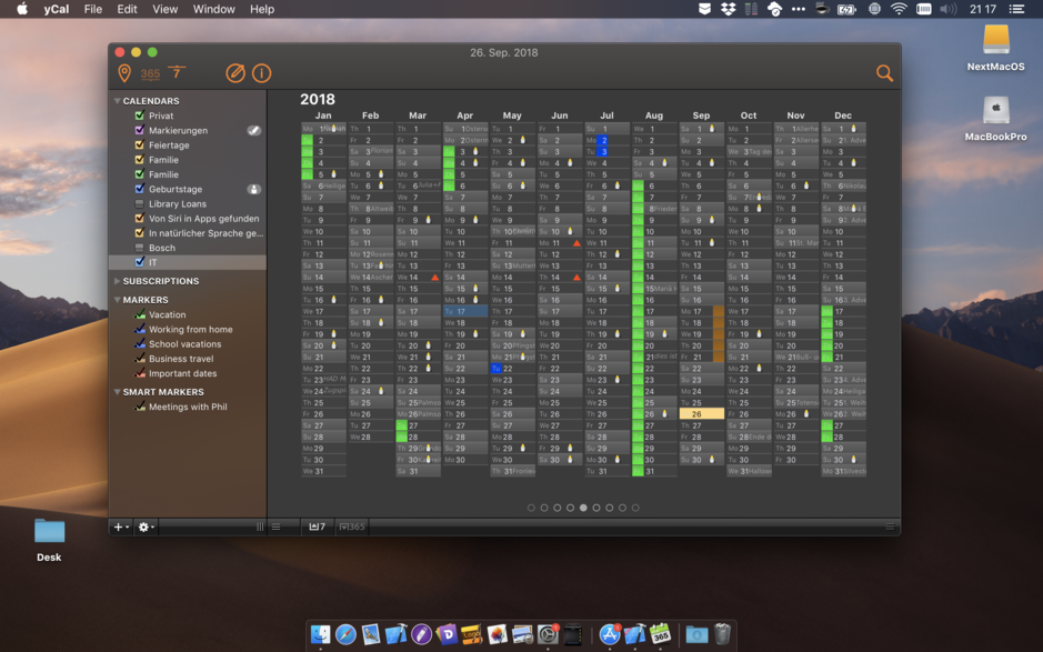 yCal for Mac v1.6 日历应用程序 破解版下载