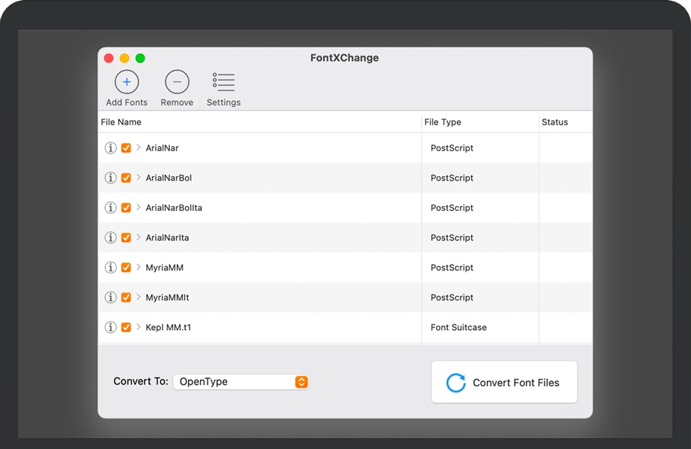 FontXChange for Mac v5.6 苹果电脑字体转换工具 破解版下载