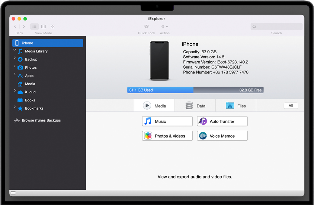 iExplorer for Mac v4.6.0 苹果电脑上的iPhone设备管理器 完整版下载
