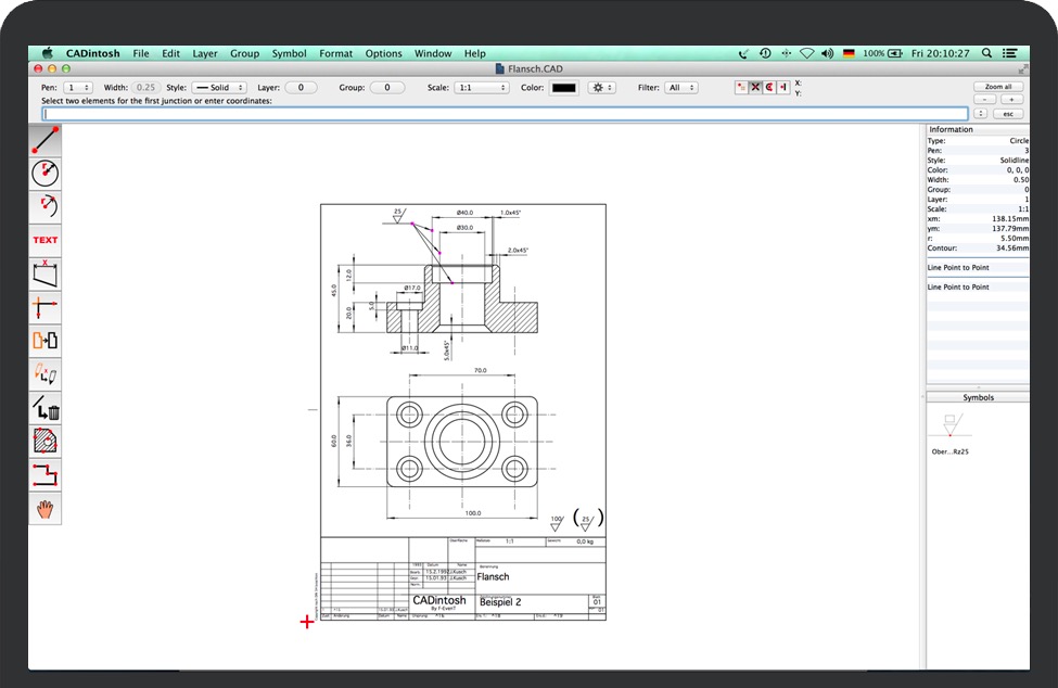 CADintosh X for Mac v8.8.3 苹果面向技术制图员和设计师平面CAD程序 完整版下载