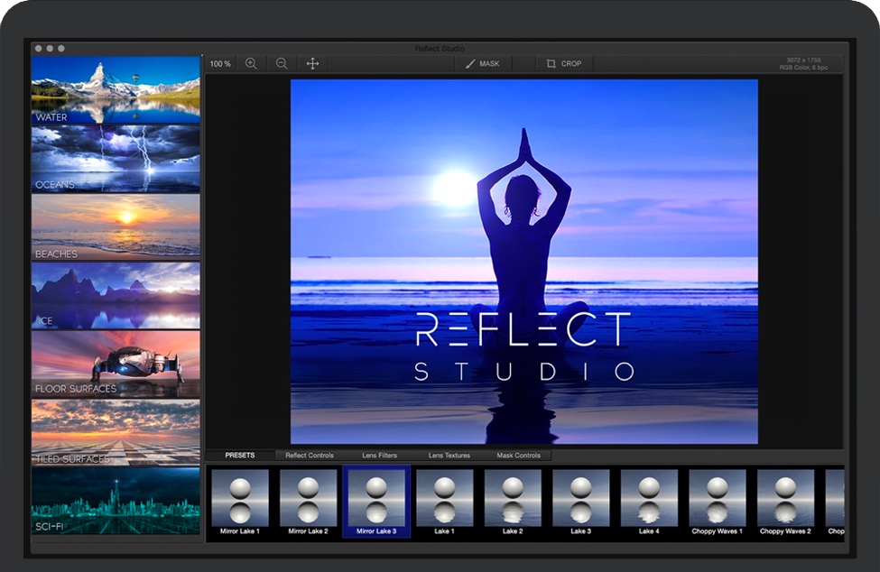 Reflect Studio for Mac v3.1 苹果反射反光水面倒影效果 破解版下载