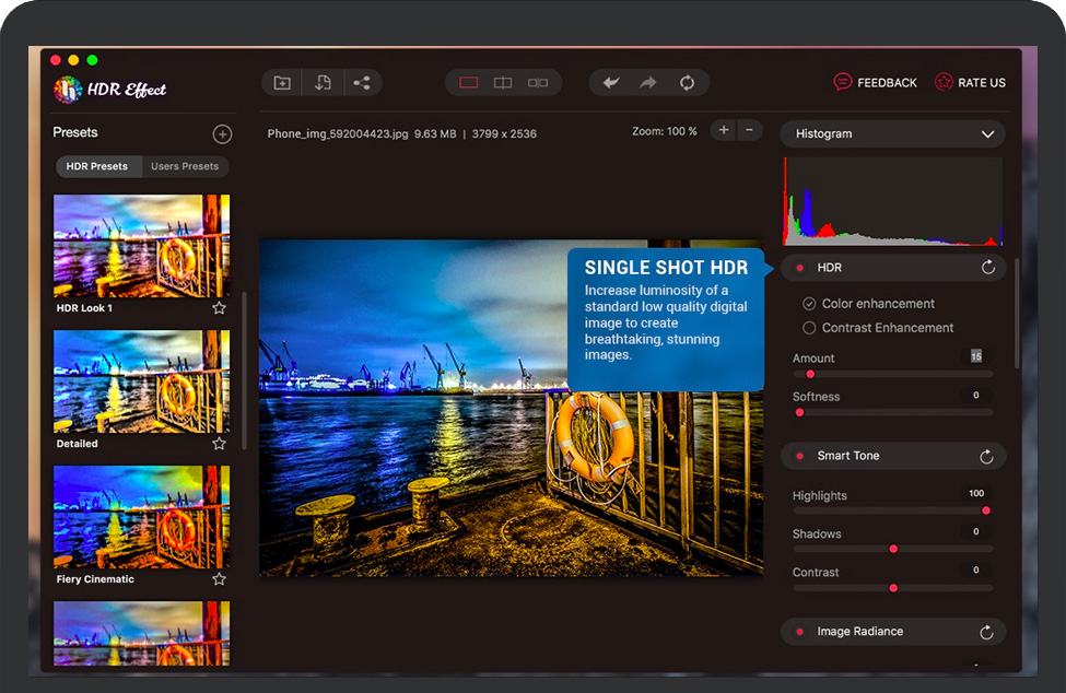 HDR Effect for Mac v1.11 苹果电脑HDR照片编辑效果 破解版下载