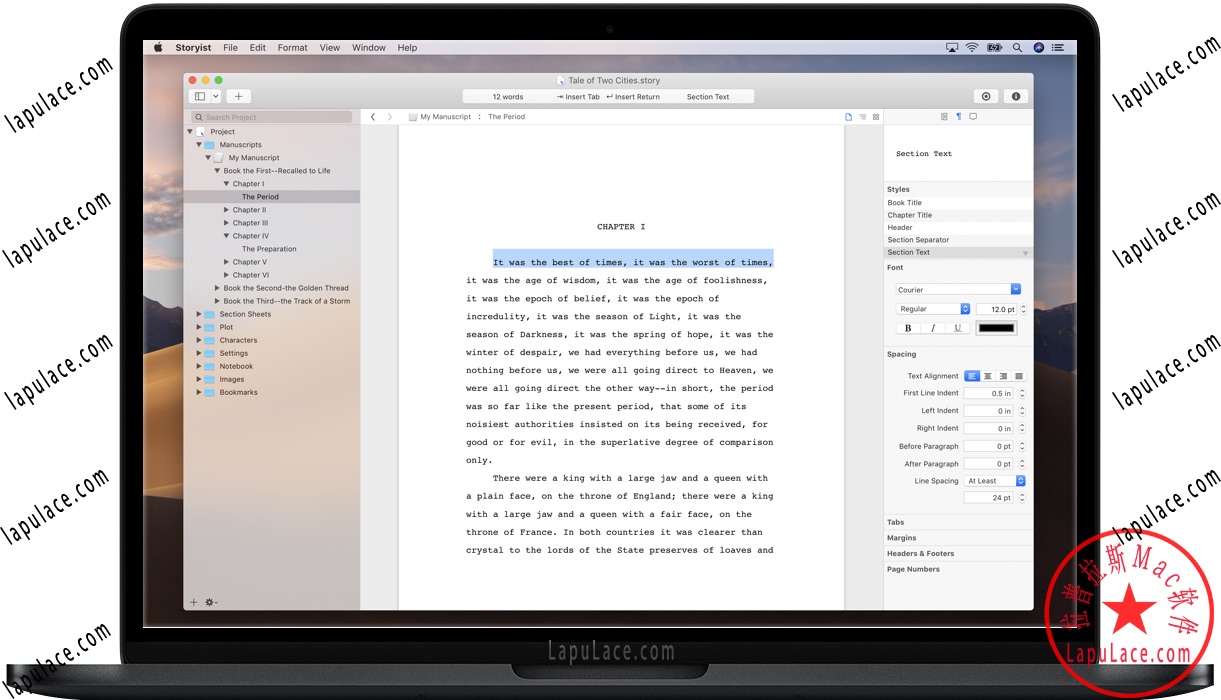 Storyist 4 for Mac v4.1.1 苹果电脑小说故事编剧写作工具 破解版下载