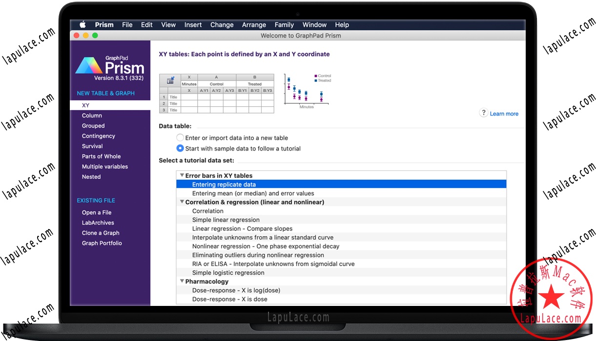 GraphPad Prism 8 for Mac v8.4.3 苹果科学研究分析绘图软件 完整版下载