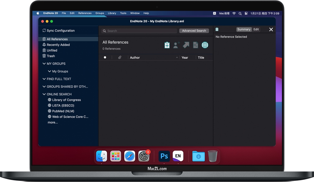 EndNote 20 for Mac v20.3 苹果参考书目/文献管理软件 破解版下载