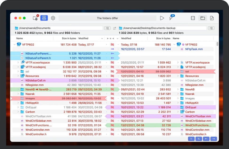 DirEqual for Mac v4.0 苹果电脑文件比较工具 破解版免费下载