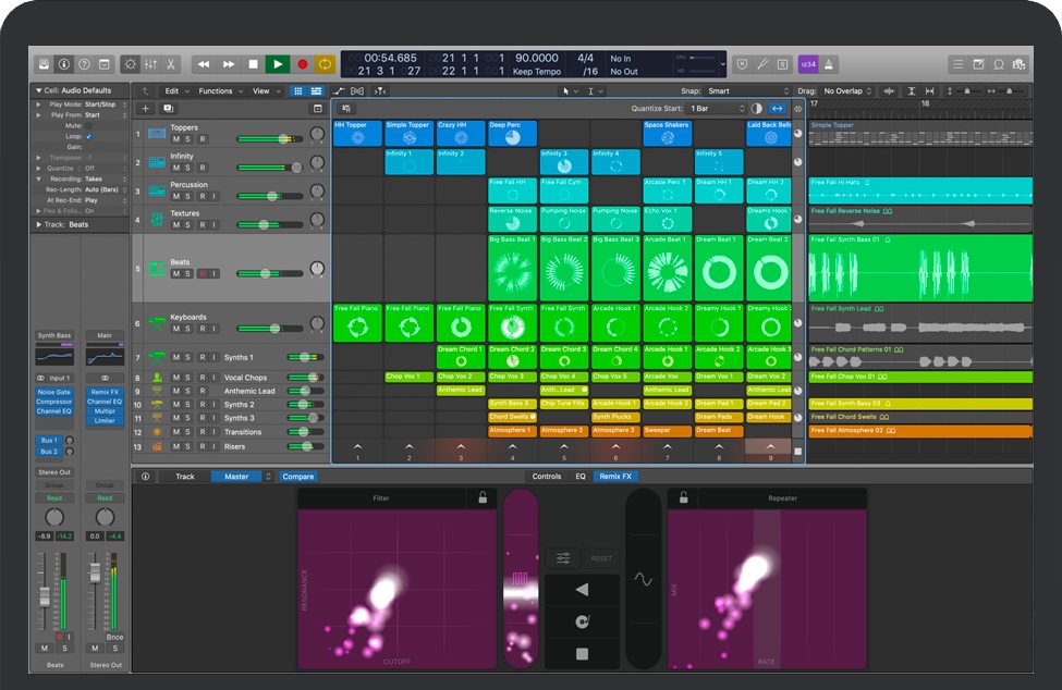 Logic Pro X for Mac v10.7.6 苹果专业的音乐制作软件 中文完整版下载