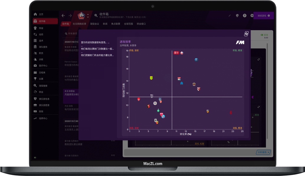 Football Manager 2021 for Mac v21.4.0 足球经理FM2021 中文破解版下载