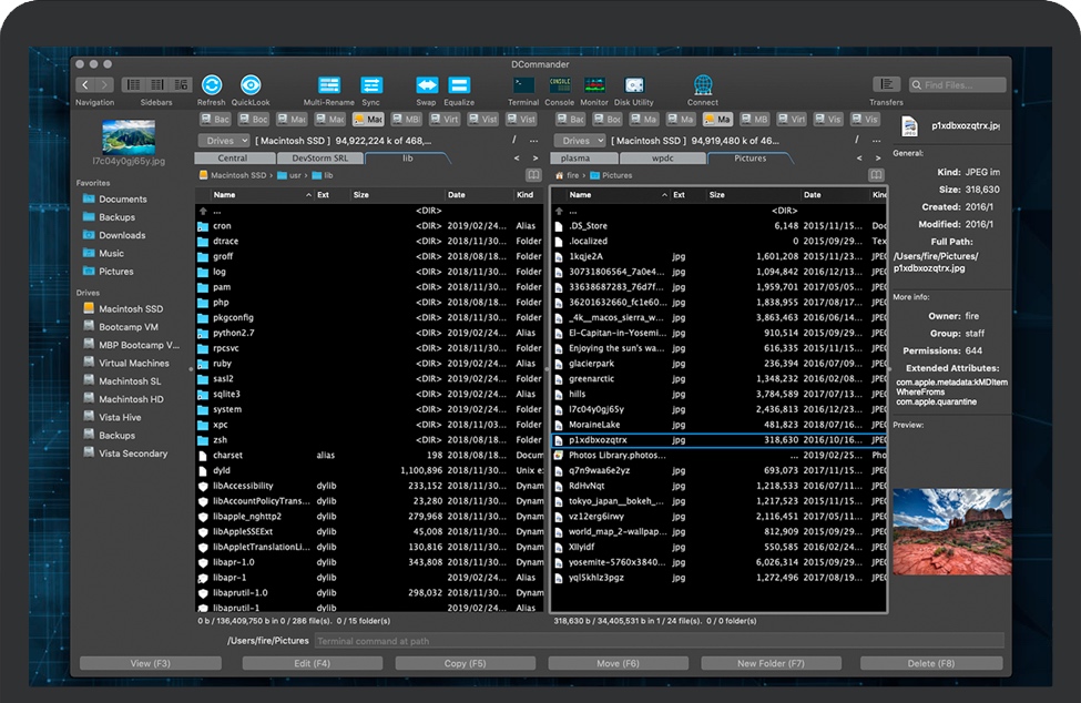 DCommander for Mac v3.9.3 苹果双窗口文件管理器 完整版下载