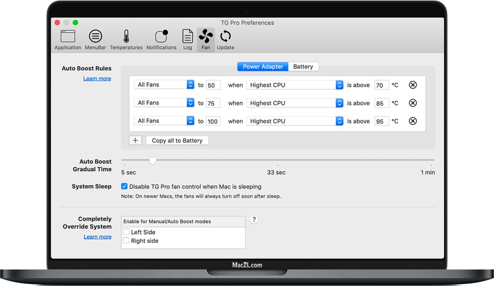 TG Pro for Mac v2.73 苹果电脑控制风扇速度 监控温度 完整版下载