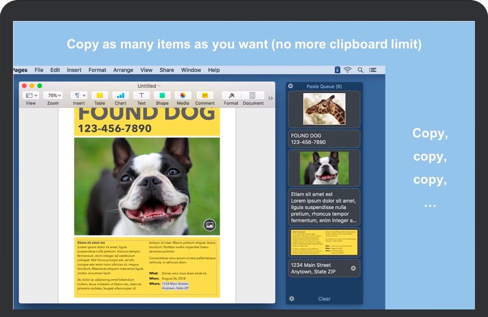 Paste Queue for Mac v1.4.3 苹果电脑一次复制粘贴多个项目 破解版免费下载