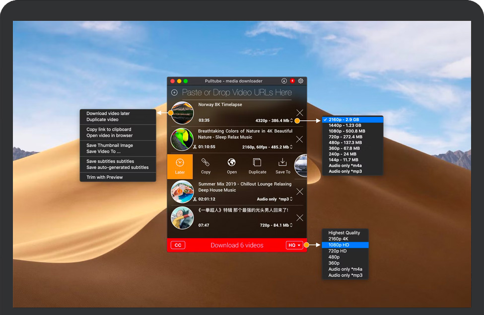 PullTube for Mac v1.8.1 苹果Youtube视频下载软件 中文破解版免费下载