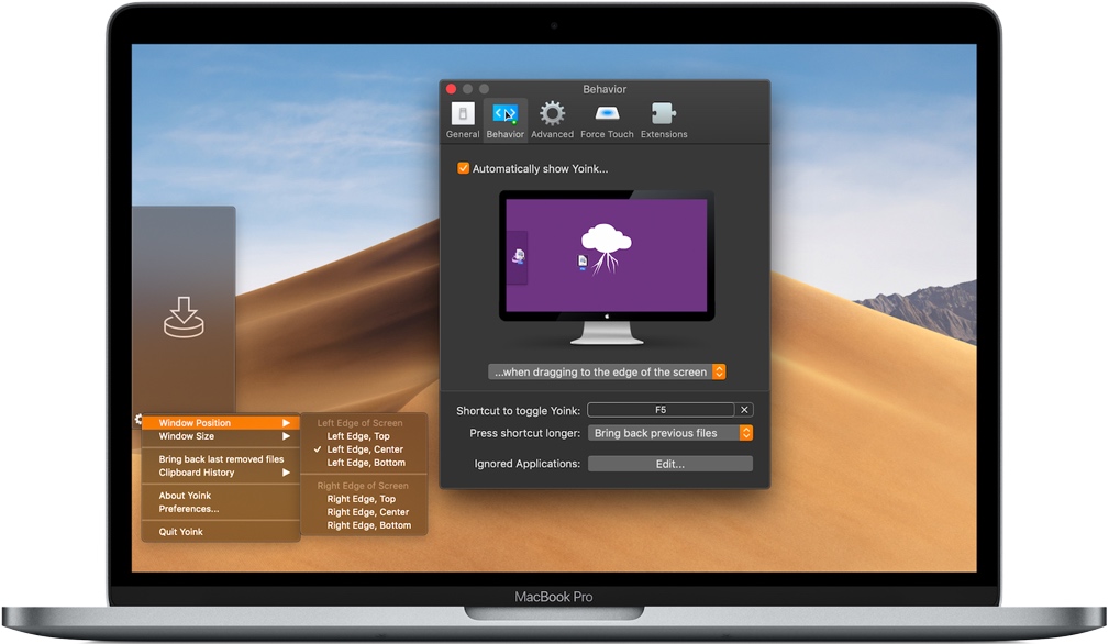 Yoink for Mac v3.6.82 苹果临时文件暂储应用程序 中文破解版免费下载