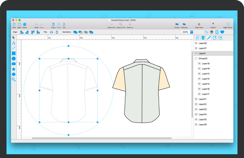 Fashion Art for Mac v1.3.4 苹果服装设计草图绘制软件 破解版免费下载