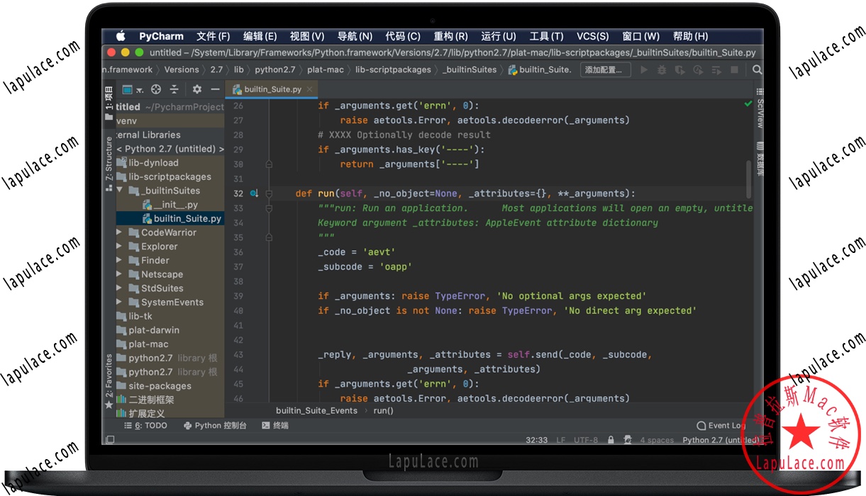 PyCharm Pro for Mac v2020.1 Python开发工具 中文汉化破解版下载 