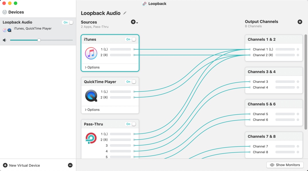 Loopback for Mac v2.0.0 创建虚拟音频设备 破解版下载