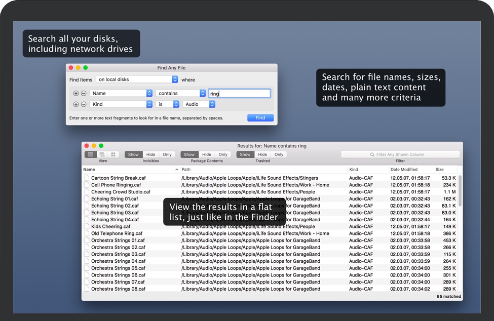 Find Any File for Mac v2.3.2b6 苹果FAF高级文件搜索查找工具 破解版下载