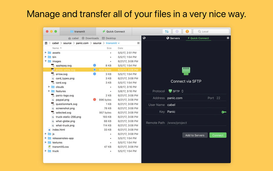 Transmit 5 for Mac v5.5.0 优秀的FTP/SFTP客户端 中文破解版下载