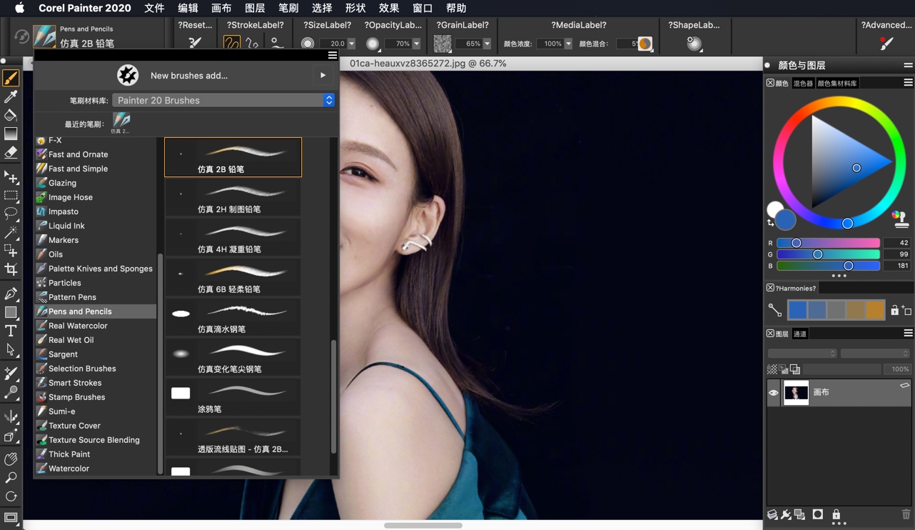 Corel Painter 2020 for Mac v20.0.0.256 艺术绘画软件 中文汉化破解版