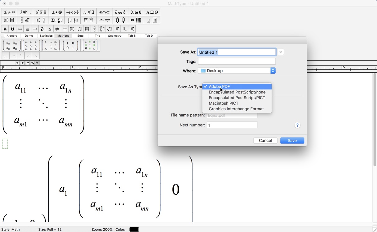 MathType Mac版 7.4.4 破解版下载 强大的数学公式编辑器