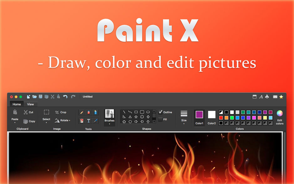 Paint X for Mac v4.5.3 经典的绘图软件 破解版下载