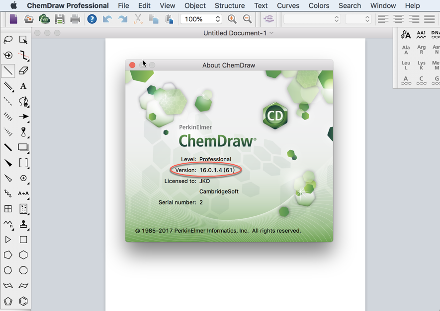 ChemDraw Professional for Mac 16.0.1.4 化学结构绘图工具