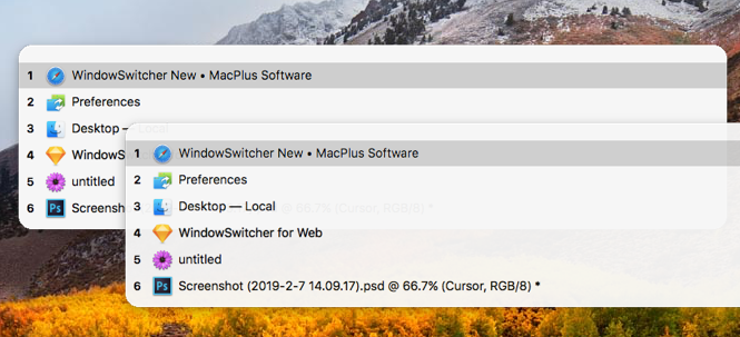 WindowSwitcher for Mac 0.37 窗户之间快速切换 破解版下载