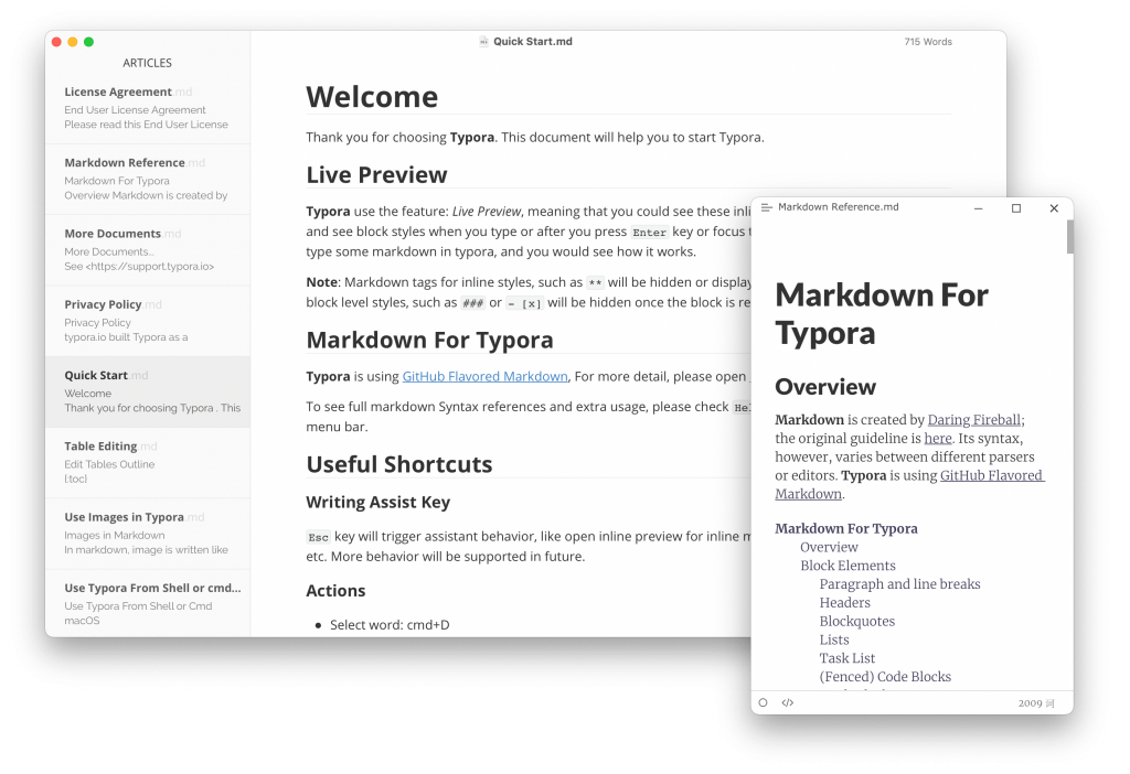 Typora For Mac文本编辑工具 V1.5.5