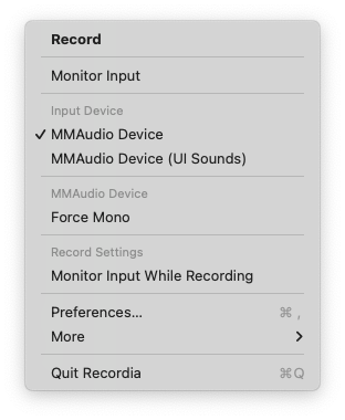 Recordia For Mac音频录制工具 V2.6.1