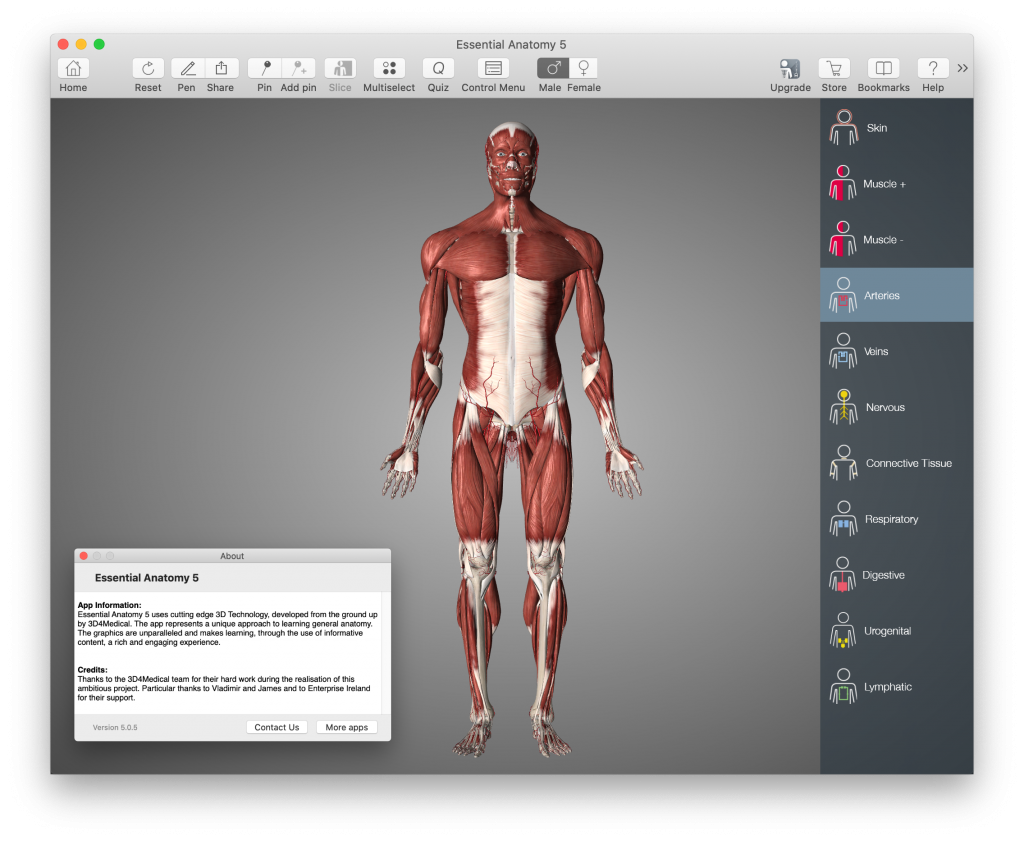Essential Anatomy 5 MAC OS平台上最强大的医学软件 - 